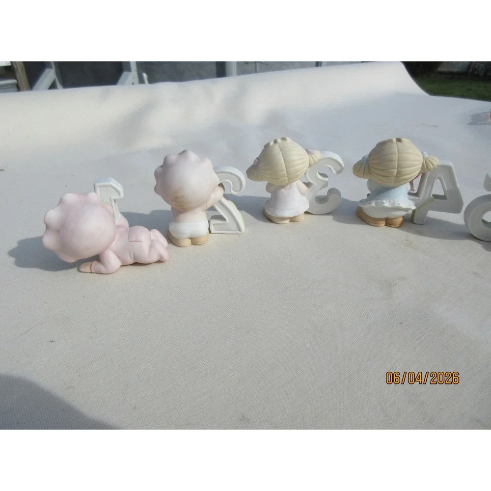 Vintage Bumpkins by Fabrizio Porcelain Figurines Set Numbers 1-5 Birthday Kids